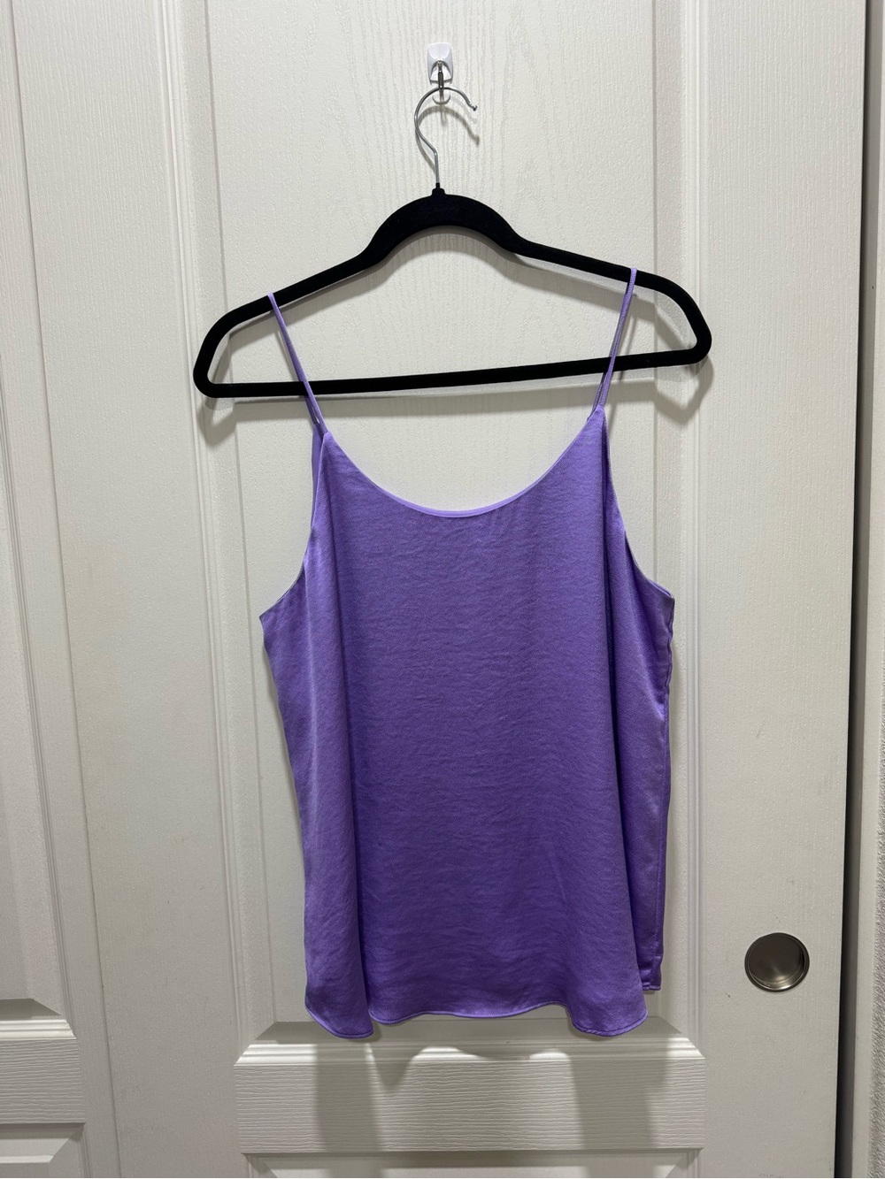 Bar III Purple Satin Cami Tank Top Women’s Large